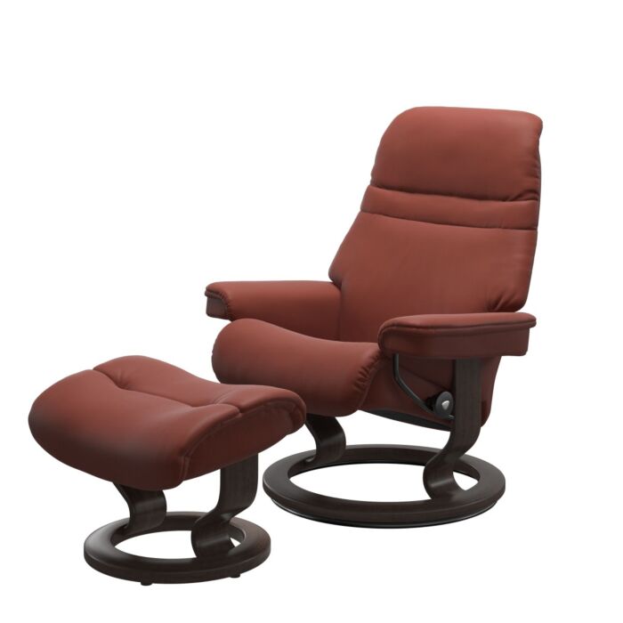 Sunrise (M) Classic fauteuil met voetenbank