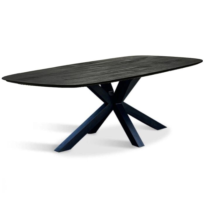 Tafel Mango Caval Zwart 220 Deens Ovaal