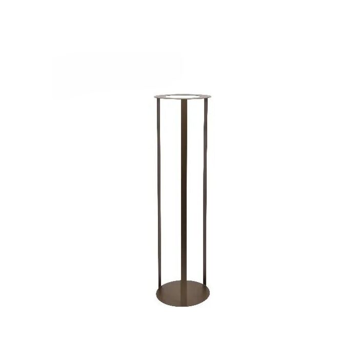 Kaarsenstandaard Metal Metallic Brown Round Large