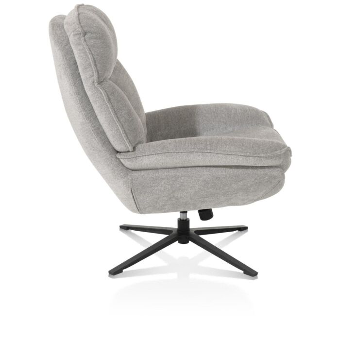 Florence, Relaxfauteuil (Incl. Poef) - Stof Enzo - Kiezel