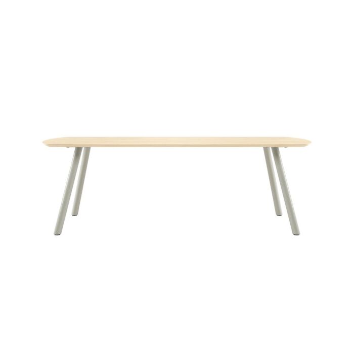 Niora, Eetkamertafel 240 X 100 Cm - Rechthoek - Metalen Poot - Silk Grey Naturel