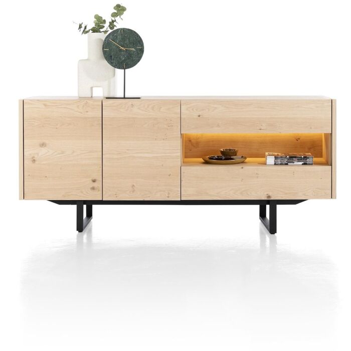 Modali, Dressoir 190 Cm - 2-Deuren + 2-Laden (+ LED) - Natural