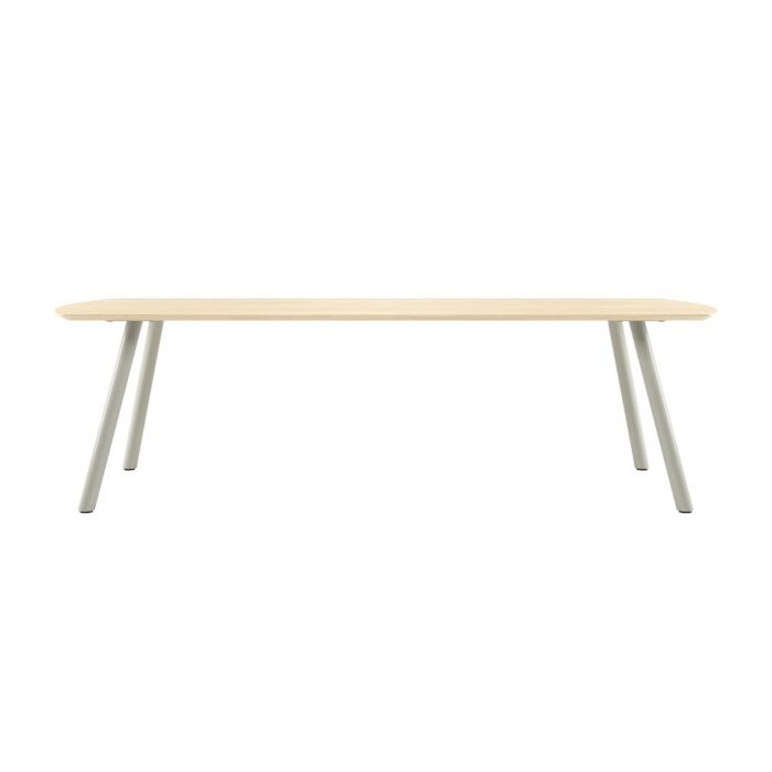 Niora, Eetkamertafel 270 X 100 Cm - Rechthoek - Metalen Poot - Silk Grey Naturel