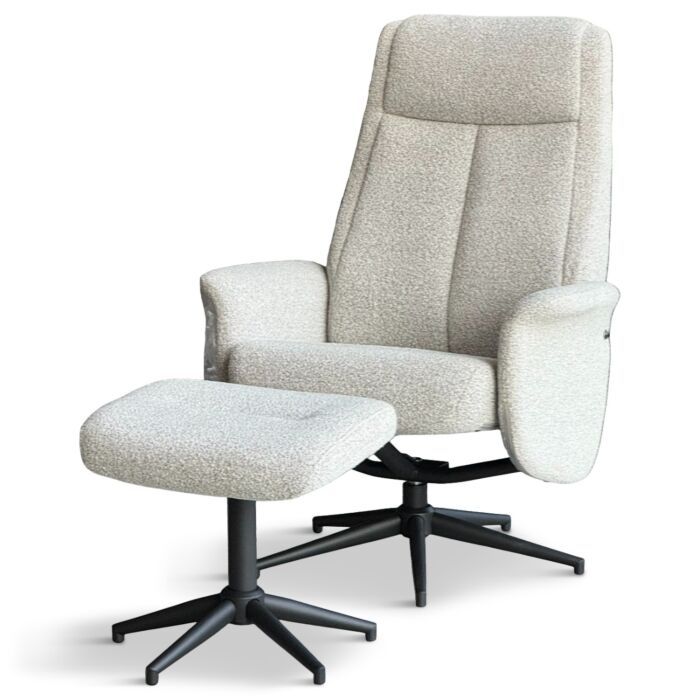 Fauteuil Brugge met  Voetenbank