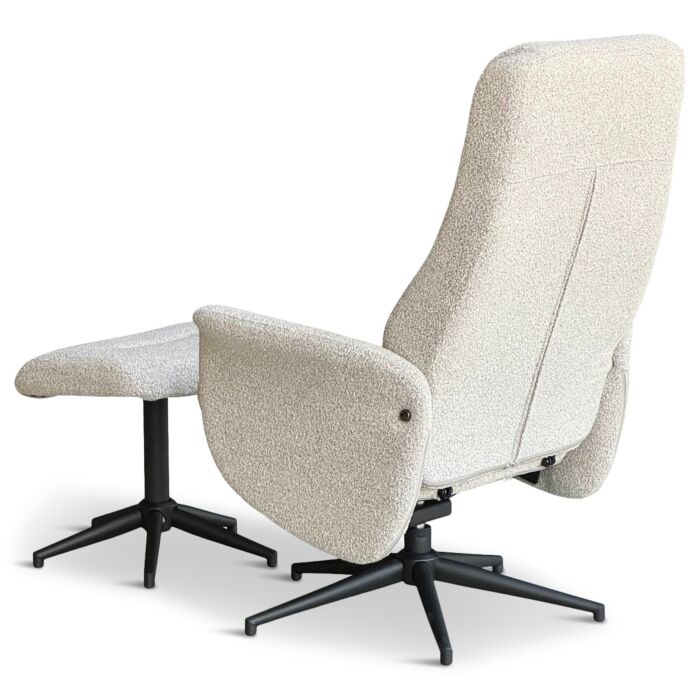 Fauteuil Brugge met  Voetenbank