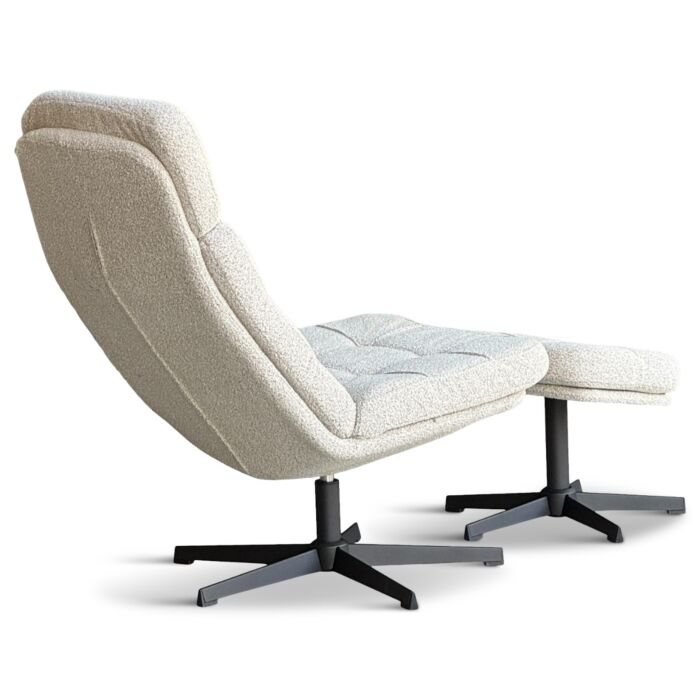 Fauteuil Brecht met Voetenbank