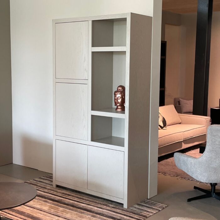 Boekenkast Diamond Taupe 120 Cm