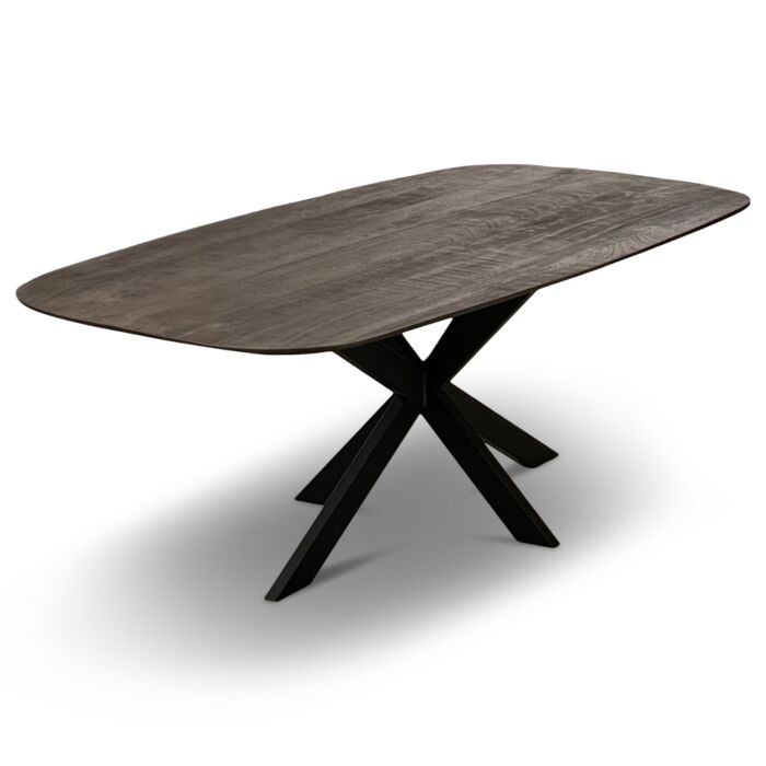 Tafel Mango Caval Sandblasted Bruin 200 Deens Ovaal