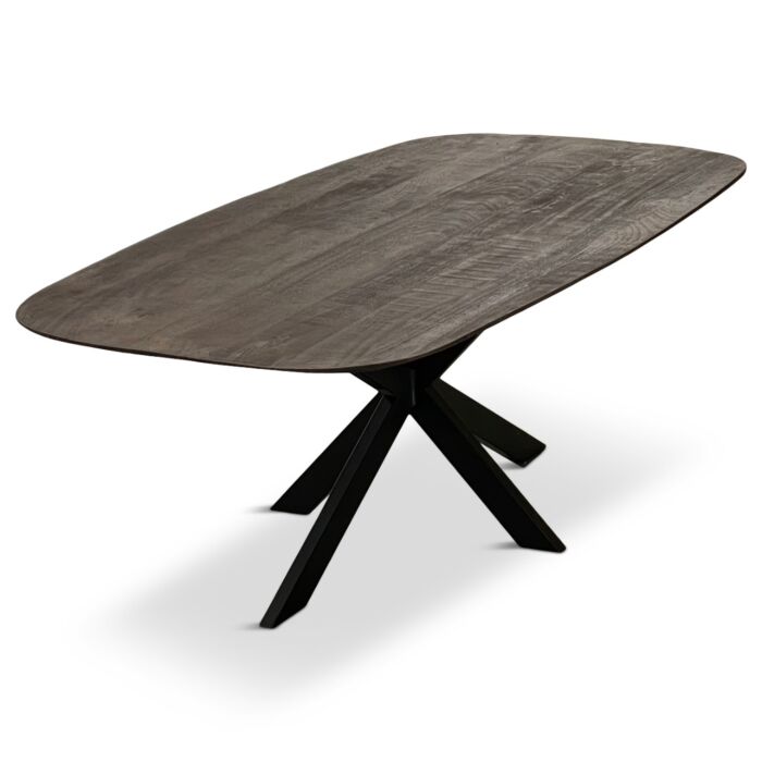 Tafel Mango Caval Sandblasted Bruin 200 Deens Ovaal