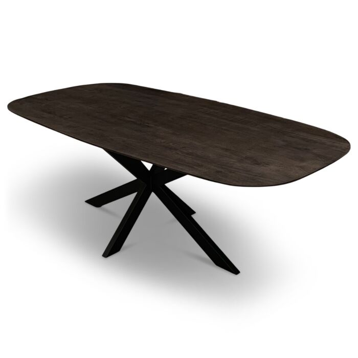 Tafel Mango Caval Sandblasted Bruin 200 Deens Ovaal