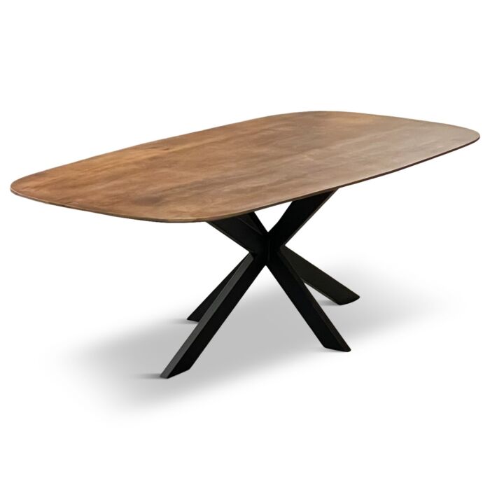 Tafel Mango Caval Bruin 220 Deens Ovaal