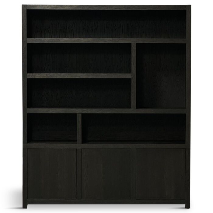 Boekenkast Diamond 180cm Breed Dark Brown