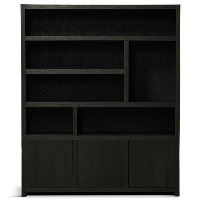 Boekenkast Diamond 180cm Breed Dark Brown