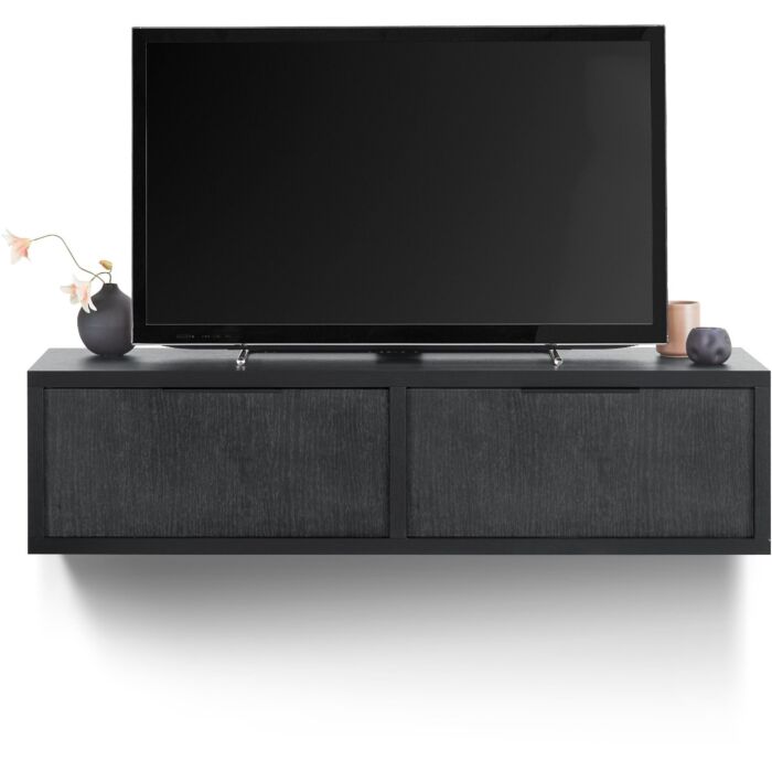 TV-meubel Verdio 127 cm zwart