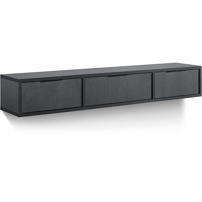 TV-meubel Verdio 206 cm zwart