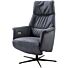 Relaxfauteuil Pomonti M antraciet leer