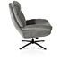 Florence, Relaxfauteuil (Incl. Poef) - Stof Enzo - Grijs