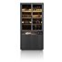 Pavie, Vitrine 100 Cm - 2-Glasdeuren + 2-Deuren + 2-Niches (+ LED) - Castle Black