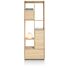 Lugana, Roomdivider 76 Cm - 2-Deuren + 1-Lade + 5-Niches - Natural