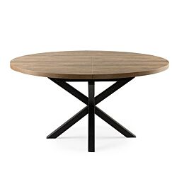 Eettafel Trapani rond (uitschuifbaar) 120/160cm