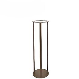 Kaarsenstandaard Metal Metallic Brown Round Medium