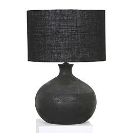 Tafellamp 28 cm Jute Black