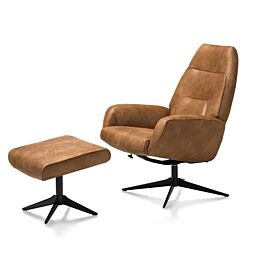 Fauteuil Capri Hoge Rug + Hocker