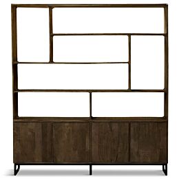 Cabinet Puri 200x40x220 cm 4 deuren en rack