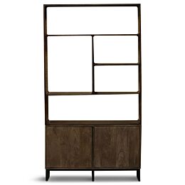 Cabinet Puri 120x40x220 cm 2 deuren en rack